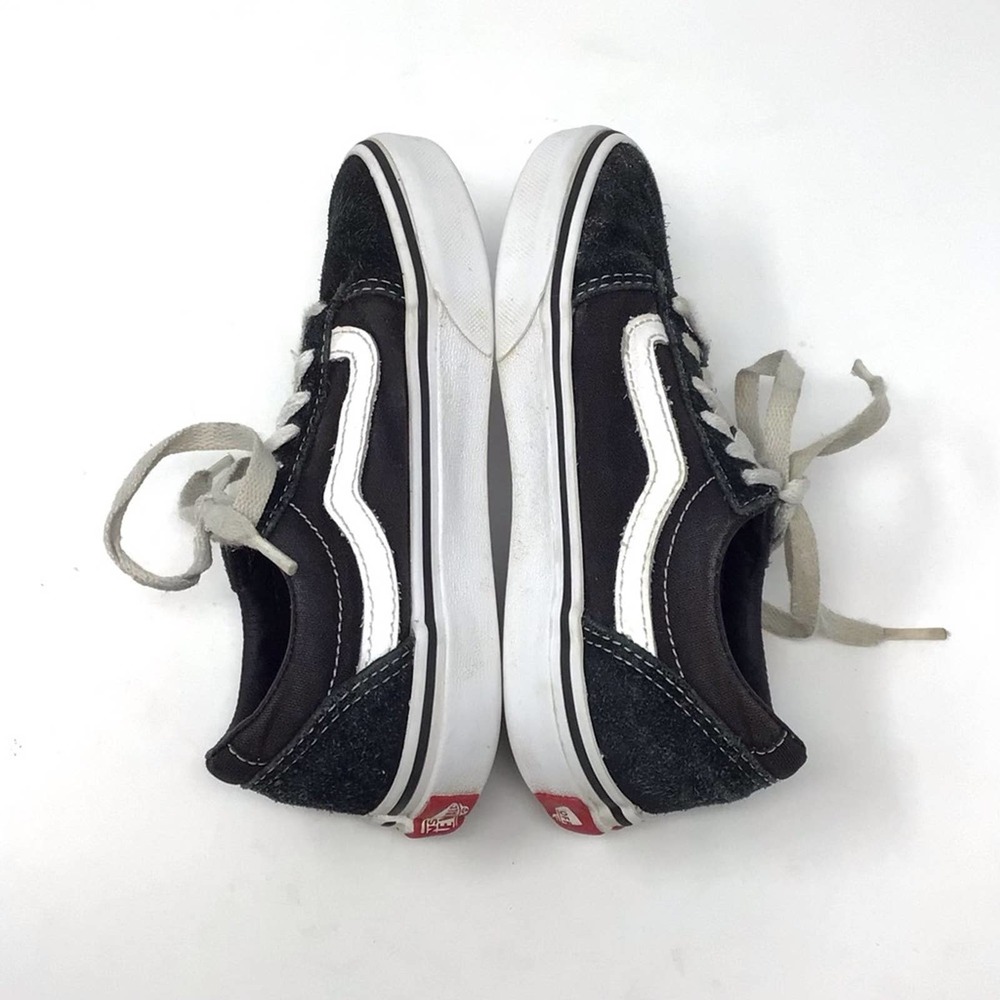 Vans | Old Skool Black White Low Top Sneakers Shoes 13Y - Picture 5 of 9
